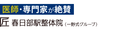 「匠 春日部駅整体院」ロゴ